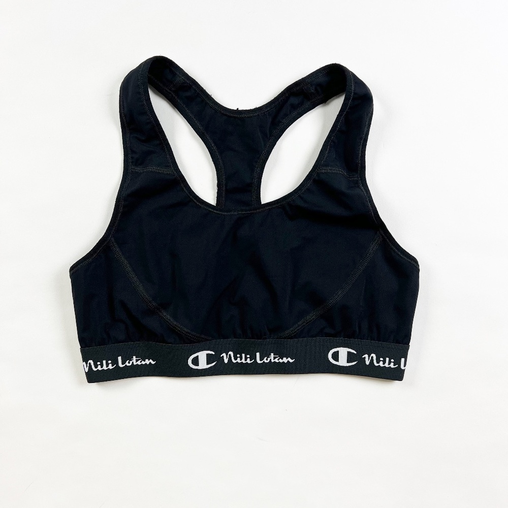 Nili Lotan x Champion Racerback Compression Stretch Athletic Work Out Sports Bra